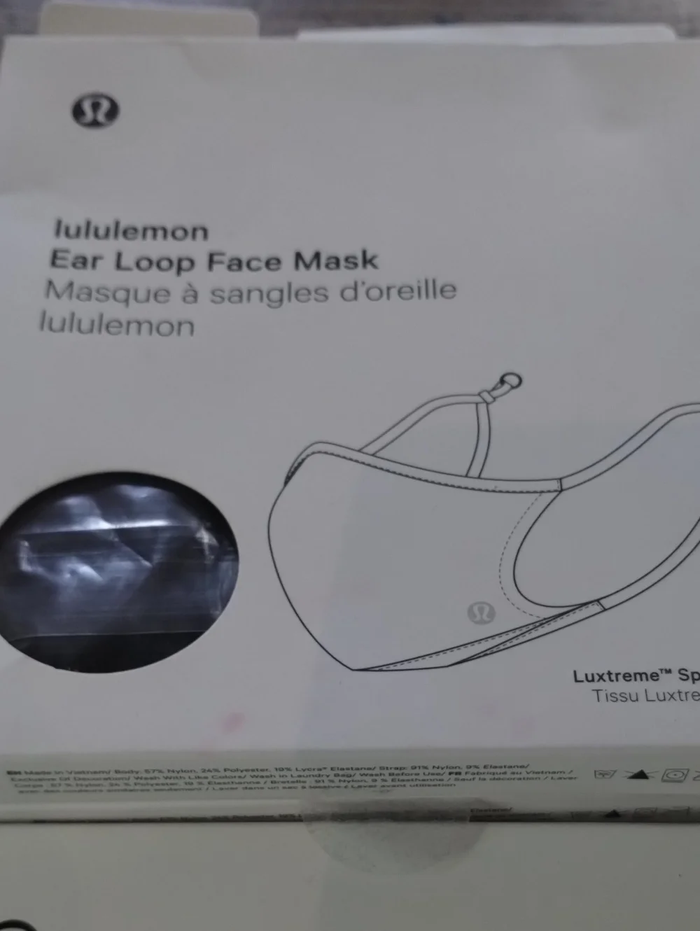 lululemon athletica Ear Loop Face Mask - Black